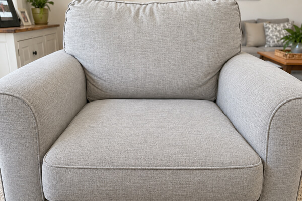 The same upholstery after professional sofa cleaning